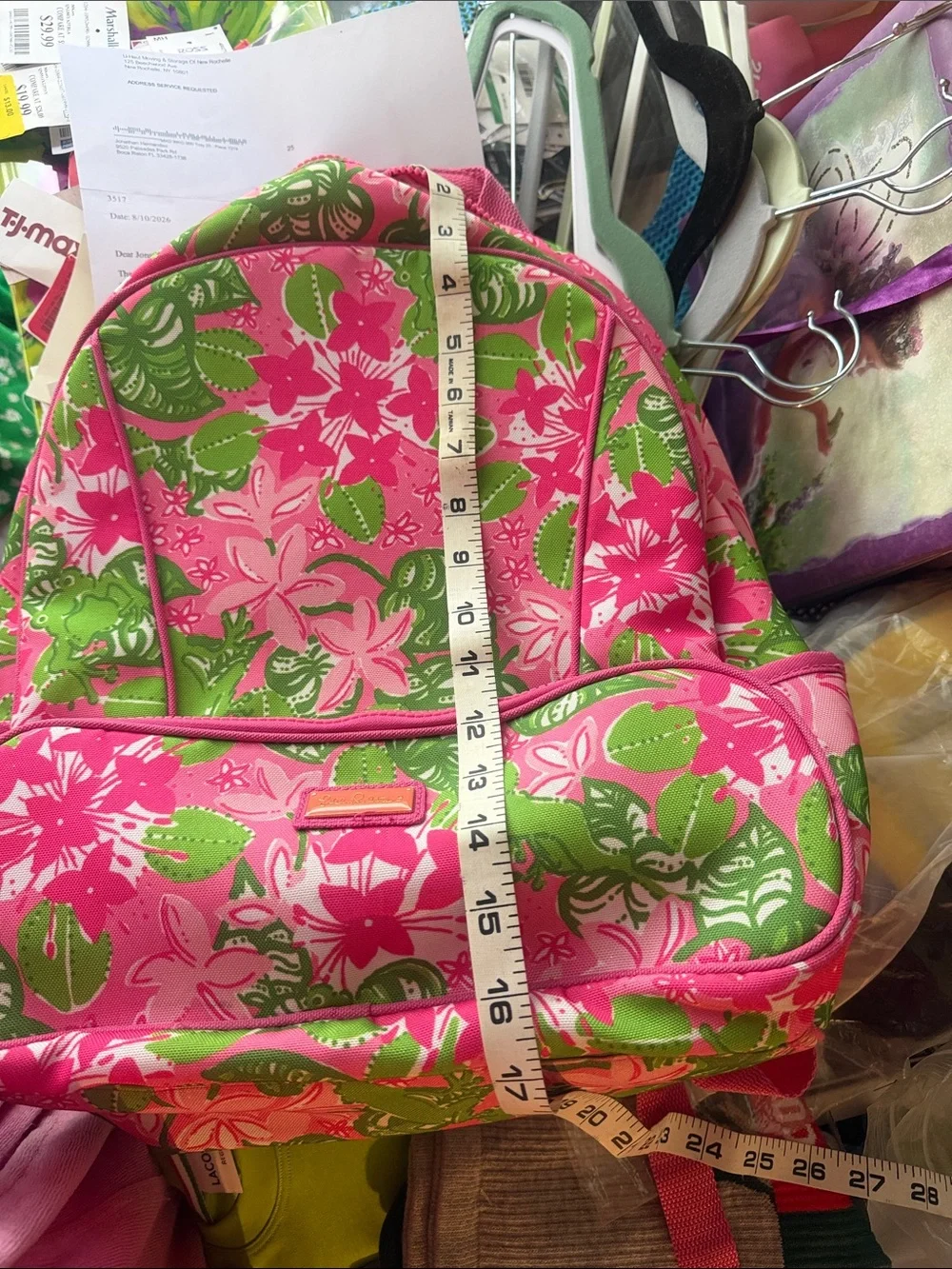 Lilly Pulitzer Pink & Green Floral Mini Backpack